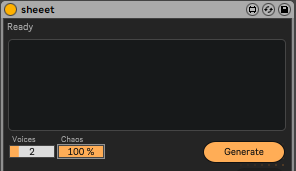 The sheeet.amxd Max for Live device for Ableton Live.